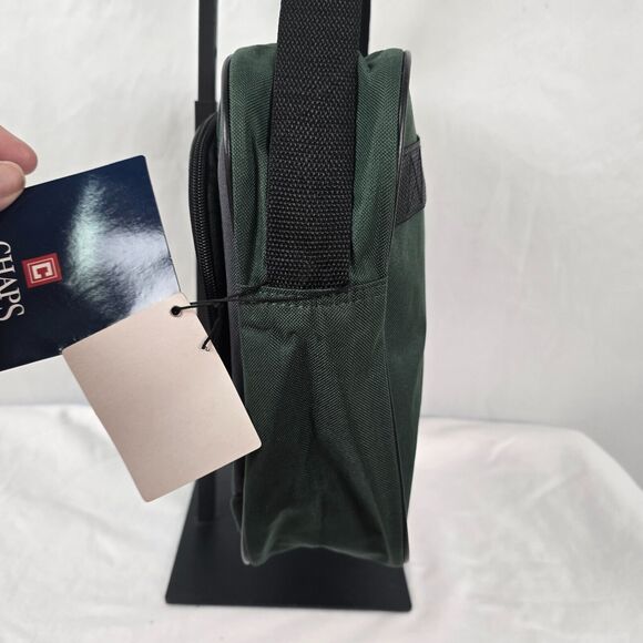 Chaps Laptop Bag Sedona Collection Green Black 15.5" x 11" x 3" - Picture 12 of 16